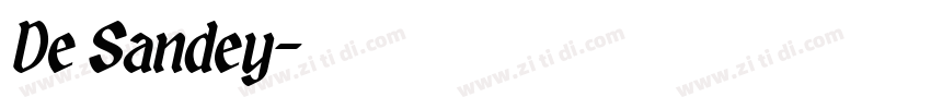 De Sandey字体转换